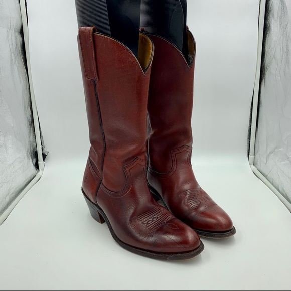 Men’s Vintage Oxblood Frye Boots - Picture 6 of 10